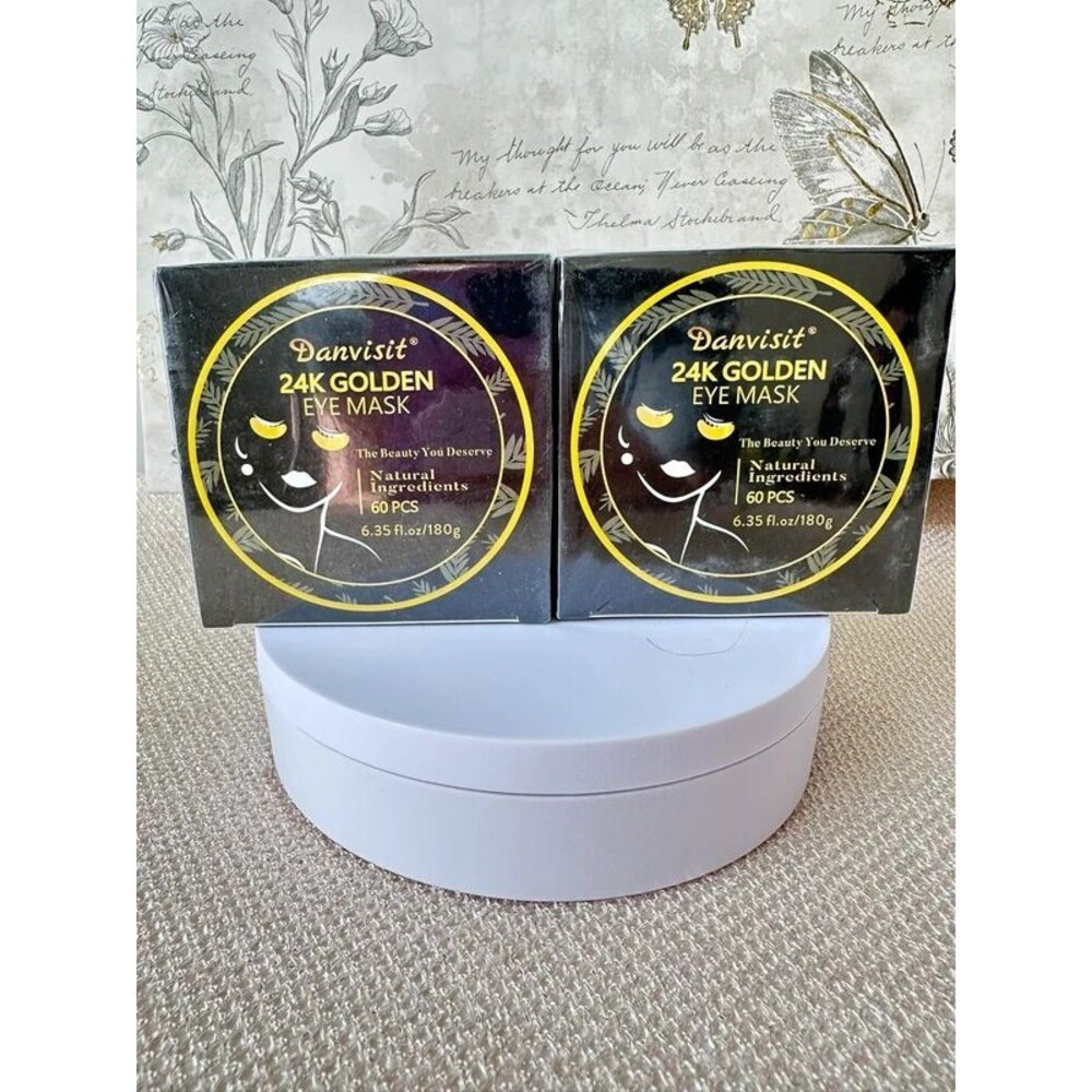 Danvisit 24K Golden Eye Masks - 2 boxes of 60 each